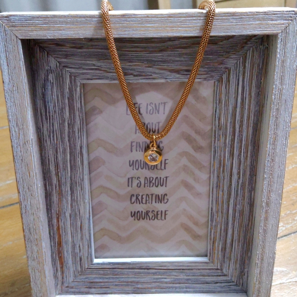 SOLD Rose Gold Tone Necklace